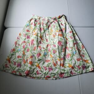 ModCloth Skirt Size 12 Multicolor animal rave A-Line Knee Length Belt ms frizzle